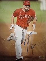 Mike Trout Autographed Hand Signed 8x10 Los Angeles Angels with Heritage... - £125.11 GBP