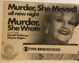 Murder She Wrote Tv Series Print Ad Vintage Angela Lansbury TPA2 - £4.66 GBP