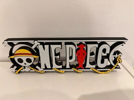 One Piece Logo Sign Straw Hat Pirates Anime Manga Wall Art Decor Display - $15.67