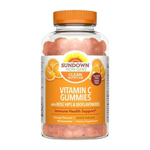 Sundown Vitamin C Gummies With Rosehips And Citrus Bioflavonoids, 90 pc Pack 2 - £14.88 GBP