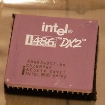 Vintage Intel 486 A80486DX2-66 66 MHz SX911 CPU Tested &amp; Working 14 - £29.23 GBP