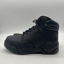 Hawx Mens Black Enforcer Lace-Up Work Boots Composite Toe WTL-0  Size 10 D - £47.43 GBP