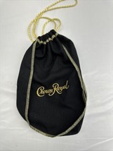 Crown Royal black 8” Draw String Bag New - $8.86