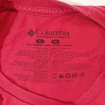 COLUMBIA Grow A Pair Graphic Men's Red Cotton Long Sleeve T-Shirt Size Large image 4