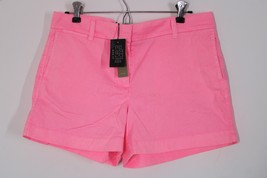 NWD J Crew 6 Neon Pink 4&quot; Cotton Stretch Chino Shorts G2331 - £19.27 GBP