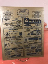 Vtg 1968 Vicksburg Mississippi plastic telephone book cover ads KFC Bishop Akers - £50.33 GBP