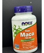 NOW Foods Maca, 750 mg Raw, 90 Veg Capsules 08/2027 - $17.57