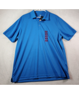 Berkley Jensen Polo Shirt Mens XL Blue 100% Polyester Short Sleeve Slit ... - $20.80 CAD