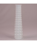 Vintage E. O. Brody White Milk Glass  Waffle Square Pattern MCM Bud Vase... - $9.74