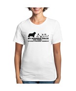 MY BEARDED COLLIE ATE YOUR STICK FIGURE FAMILY Women&#39;s Deluxe T-Shirt - $730.14 MXN