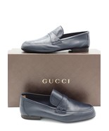 NIB Gucci Mens Navy Blue Leather Loafers Shoes  7 40 - £268.46 GBP