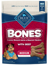 Blue Buffalo Classic Bone Biscuits with Beef Medium 16 oz Blue Buffalo Classic B - £23.82 GBP
