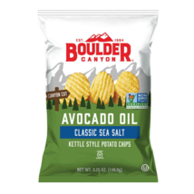 Boulder Canyon Avocado Oil &amp; Sea Salt Kettle Cooked Potato Chips, 5.25 o... - $30.64+