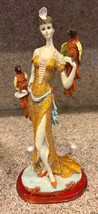 Colorful Ceramic Figurine Lady Statue - £103.27 GBP