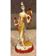 Colorful Ceramic Figurine Lady Statue - $2,455.68 MXN