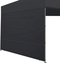 Joramoy Instant Canopy SunWall Canopy Sidewalls 10x10 for Pop Up Canopy,, Black - £26.01 GBP