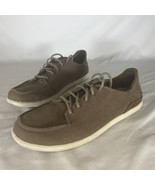 Olukai Manoa Men&#39;s Size 9 Brown Canvas Twill Casual Sneaker Lace Up 1033... - £33.30 GBP