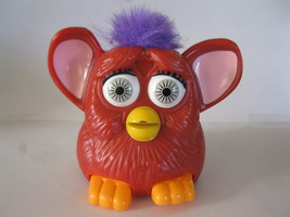 (BX-8) 1998 McDonald&#39;s / Tiger: Furby - Red, Purple Hair, Gray Eyes - £1.59 GBP