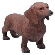 Pacific Trading Chocolate Dachshund Figurine 3.7 Inch Brown - $14.83