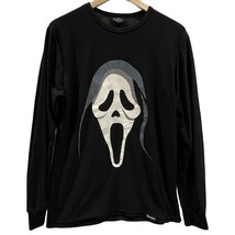 Scream Ghost Face T-Shirt Fun World Scary Horror Black Long Sleeve Top A... - £15.45 GBP