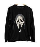 Scream Ghost Face T-Shirt Fun World Scary Horror Black Long Sleeve Top A... - £15.49 GBP