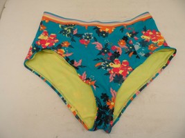 Adore Me Women&#39;s Bikini Bottom Panty 08448 Blue Flowers Size 0X - $4.74