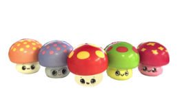  6 Piece Pack 2&quot; Squishy Mushroom Assortment  Squeeze Stress Toy TY550 p... - £14.14 GBP