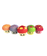  6 Piece Pack 2&quot; Squishy Mushroom Assortment  Squeeze Stress Toy TY550 p... - $24.75 CAD