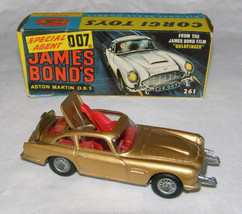 Vint. 1965-67 James Bond Goldfinger Aston Martin DB5 Model CAR-RARE Red Int.+Box - £157.48 GBP