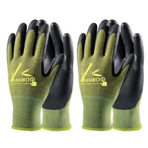 2 Pairs Bamboo Touch Screen Gardening Gloves For Men And Women, Medium Breathabl - £18.03 GBP