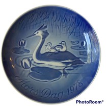 Bing &amp; Grondahl Copenhagen Plate 1978 Mothers Day Heron Bird Blue Porcelain - £7.88 GBP
