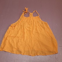 Hollister Top Women Small Yellow Summer Time Flowy Tank Strappy Cute Shirt - $10.19