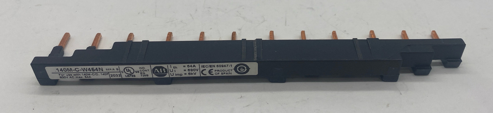 Primary image for Allen-Bradley 140M-C-W454N SER.E Bus Bar 600VAC 64Amp 