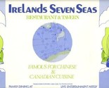 Ireland&#39;s Seven Seas Restaurant &amp; Tavern Placemat Wasaga Beach Ontario - $13.86