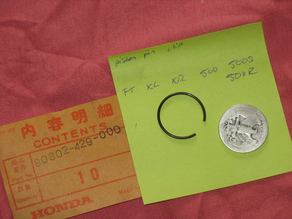 NOS HONDA PISTON WRIST PIN CIR CLIP FT XL XR 500 500S 500R - $4.94