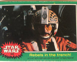 Vintage Star Wars Trading Card Green 1977 #243 Rebels In The Trench - $3.47