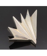 925 Sterling Silver Vintage Brooch Pin Solid Carved Folding Hand Fan  BP... - $191.12 CAD