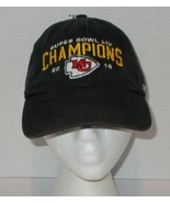 Kansas City Chiefs Super bowl LIV Champs adjustable Strapback Hat Cap Bl... - $272.47 MXN
