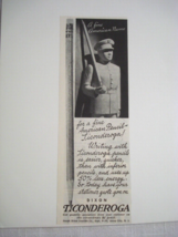 1942 Ad Ticonderoga Pencils, Joseph Dixon Crucible Company, Jersey City, N.J. - £6.28 GBP