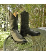 Vintage ARIAT SEDONAS Leather Western BOOTS  Black Minimalist Cowboy Wor... - £67.74 GBP