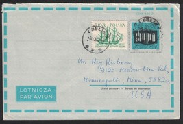 1967 POLAND Air Mail Cover - Lubin to Minneapolis, Minnesota USA T2 - £2.17 GBP