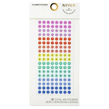 3M Post it Planner Dot, Stickers: 0.25 in. diameter 408 dots pack Multic... - $8.63