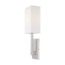 Livex Lighting 42411-91 ADA Wall Sconce, Medium, Brushed Nickel - $174.99