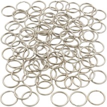 Steel Split Rings 20mm Jewelers Clasp Charm Links Connection Parts 100Pcs - £14.06 GBP