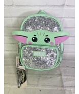 Disney Star Wars Mandalorian The Child Grogu Baby Yoda Sequin Mini Backp... - £19.07 GBP