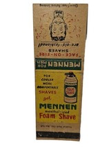 VTG MENNEN FOAM SHAVE matchbook cover spray deodorant  for men universal... - $6.89