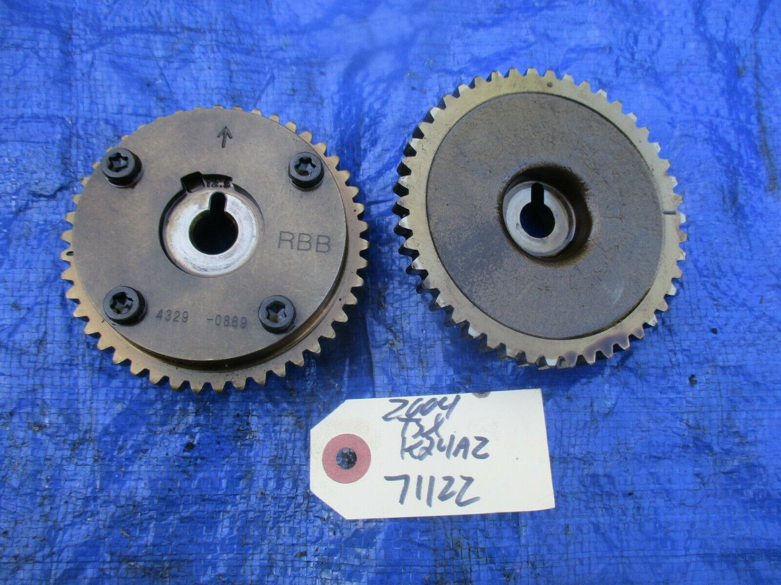 04-06 Acura TSX K24A2 camshaft gears cam gears RBB K24 engine motor OEM 71122 - $99.99