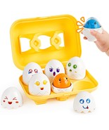 Cpsyub Toddler Matching Eggs Toys - Color Shape Sensory Sorting Toys For... - $49.34 CAD