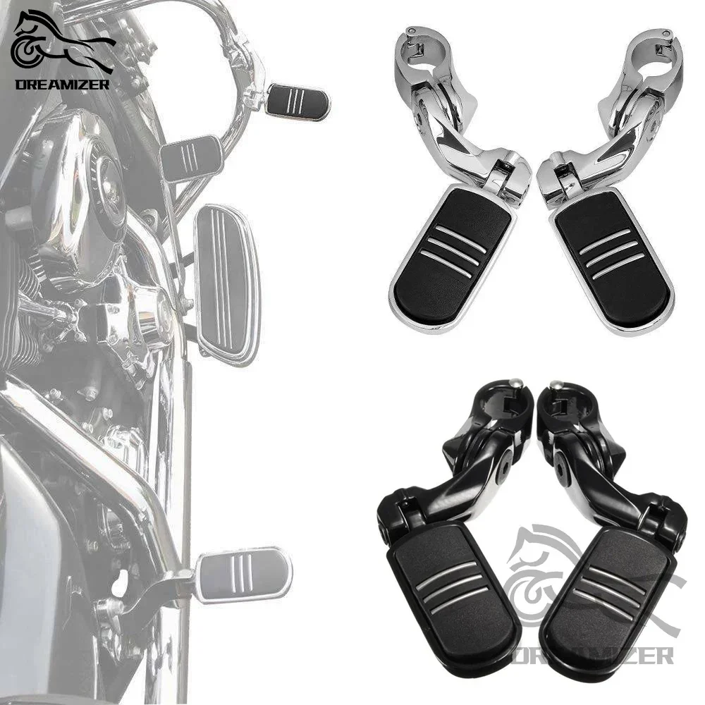 1 pair 32mm 1 1 4 motorcycle engine guard highway pegs footpeg kit for harley davidson thumb200