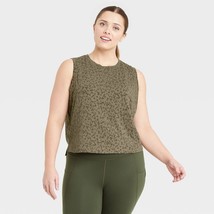 NEW Women's Plus Size Crop Active Tank Top - All in Motion 2X - $13.97